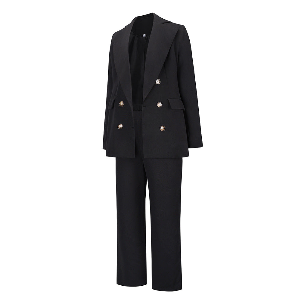 2021 New Arrival Women Jackets and Pants Suit Solid Color Office Lady Two Pieces Set Formal Blazer Coat & Pants Suit